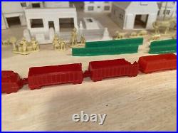 Marx Toys Enchanted Village withbox plastic houses service station train figures