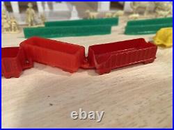 Marx Toys Enchanted Village withbox plastic houses service station train figures