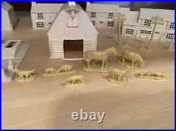 Marx Toys Enchanted Village withbox plastic houses service station train figures