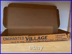 Marx Toys Enchanted Village withbox plastic houses service station train figures