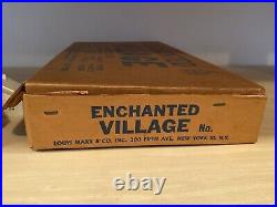 Marx Toys Enchanted Village withbox plastic houses service station train figures