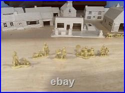 Marx Toys Enchanted Village withbox plastic houses service station train figures