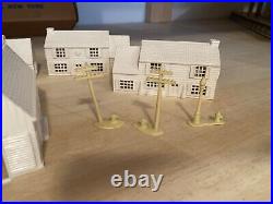 Marx Toys Enchanted Village withbox plastic houses service station train figures