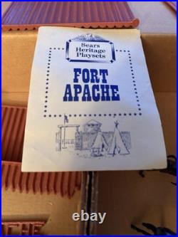 Marx Toys Fort Apache Check Photos For Contents Sears Heritage Play Set withbox