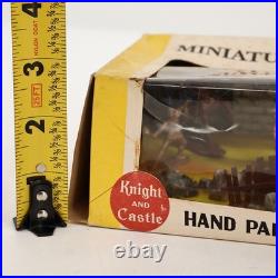 Marx Toys Knight and Castle Miniature Play Set Hand Painted Hong Kong Vintage