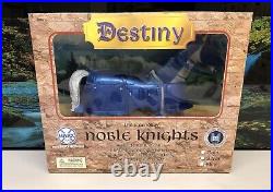 Marx Toys Noble Sir Brandon Blue Knight and Destiny Blue Horse, Brand New