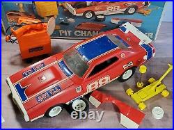 Marx Toys Pit Change Dodge Charger 112 Scale 1974 Plastic Model Kit Car 5175