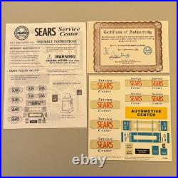 Marx Toys Sears Service Center Vintage Collectible Not Complete