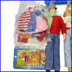 Marx Toys THE ARCHIES Play Doll Set with Carry Case 1975 Clothing RARE
