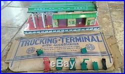Marx Trucking Terminal Playset Set Accessories 1950s Clean Litho Box