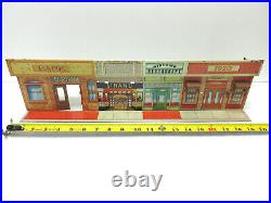 Marx Untouchables Tin Litho Town Front & Warehouse Playset Buildings 2 Pc Lot