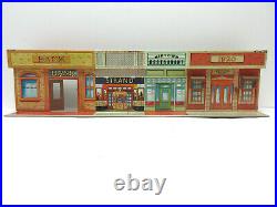 Marx Untouchables Tin Litho Town Front & Warehouse Playset Buildings 2 Pc Lot