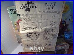 Marx Vintage 3681 Fort Apache, Box, Directions, Figures, Accessories