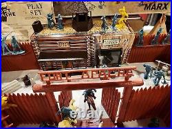 Marx Vintage 3681 Fort Apache, Box, Directions, Figures, Accessories