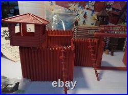 Marx Vintage 3681 Fort Apache, Box, Directions, Figures, Accessories