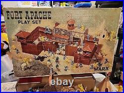 Marx Vintage 3681 Fort Apache, Box, Directions, Figures, Accessories