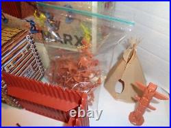 Marx Vintage 3681 Fort Apache, Box, Directions, Figures, Accessories