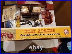 Marx Vintage 3681 Fort Apache, Box, Directions, Figures, Accessories