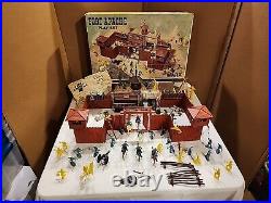 Marx Vintage 3681 Fort Apache, Box, Directions, Figures, Accessories