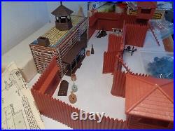 Marx Vintage 3681 Fort Apache, Box, Directions, Figures, Accessories