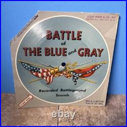 Marx Vintage Battle Of The Giant Blue & Gray 33 1/3 Record Battle Sounds