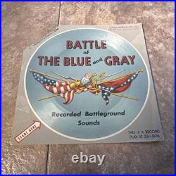 Marx Vintage Battle Of The Giant Blue & Gray 33 1/3 Record Battle Sounds