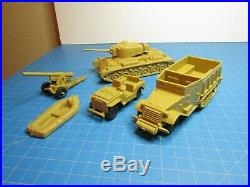 Marx Vintage Desert Fox Playset of AmericanTan Vehicles B