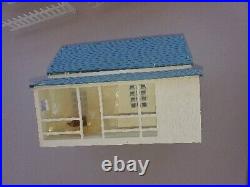 Marx Vintage Dollhouse Plastic Furniture/ Picket Fence 1960s