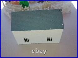 Marx Vintage Dollhouse Plastic Furniture/ Picket Fence 1960s