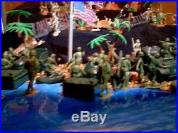 Marx Vintage Iwo Jima Battleground Playset