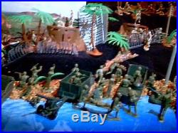 Marx Vintage Iwo Jima Battleground Playset