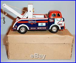 Marx Vintage Old Toy Store Allstate Tin Litho Gas Service Station W Wrecker Mib