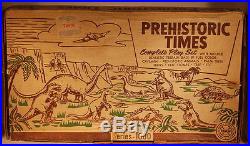 Marx Vintage Prehistoric Times Complete Play Set