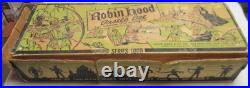 Marx Vintage Robin Hood Castle Set 4724 1000 Series Playset Figures & Tin Litho