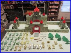 Marx Vintage Robin Hood Castle Set 4724 1000 Series Playset Figures & Tin Litho