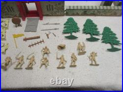 Marx Vintage Robin Hood Castle Set 4724 1000 Series Playset Figures & Tin Litho