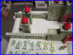 Marx Vintage Robin Hood Castle Set 4724 1000 Series Playset Figures & Tin Litho