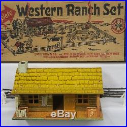 Marx Vintage Western Ranch Playset In Superb Boxed Condition