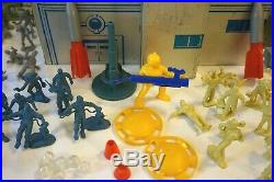 Marx Vtg Official Tom Corbett Space Academy Playset Nice Played With Condition