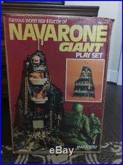 Marx WW II World War 2 Navarone Giant Play Set In Box Real Nice Vintage