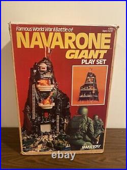 Marx WWII Battle of Navarone Giant Play Set box & Mountain only no. 4302