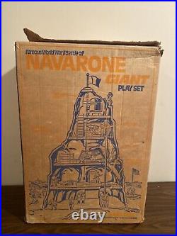 Marx WWII Battle of Navarone Giant Play Set box & Mountain only no. 4302