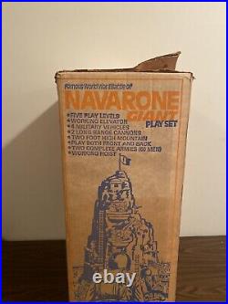 Marx WWII Battle of Navarone Giant Play Set box & Mountain only no. 4302