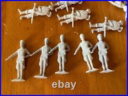 Marx WWII Military Playsets 75 Count Bag Of Light Gray German Soldiers 54mm