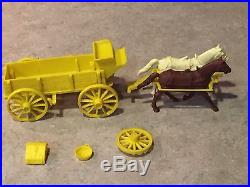 Marx Wagon Train-Johnny Ringo Yellow Wagon 1950's