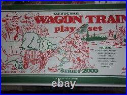 Marx Wagon Train Playset Parts With 4805 Series Repro Box
