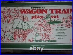 Marx Wagon Train Playset Vintage Playset 4805 Series Box Repro COLORED MATCH SET