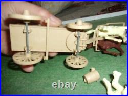 Marx Wagon Train Playset Vintage Playset 4805 Tan Wagon With Acc