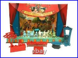 Marx Walt Disney Television Playhouse Tin Theater Playset Figures Props 1950's