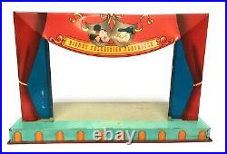 Marx Walt Disney Television Playhouse Tin Theater Playset Figures Props 1950's